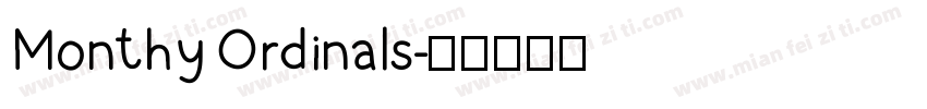 Monthy Ordinals字体转换